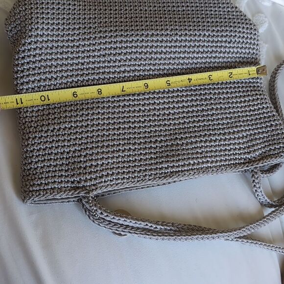 The Sak -Double Woven Macrame Crochet Shoulder Bag - Picture 9 of 13